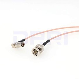 DRRI 75 Ohm RG179 HD SDI Coaxial Cable BNC Male to DIN 1.0/2.3 Male for Blackmagic Video Assist (30 cm)