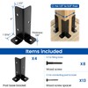 Muzata 4Pack Adjustable Post Base Brackets Fit 1.5x1.5 2x2 2x4