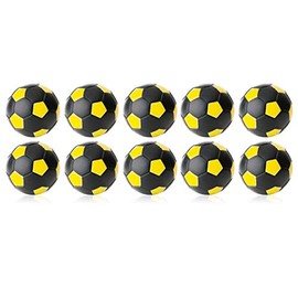 Winspeed Kicker Ball by Robertson 35 mm Set of 10 (Black/Yellow)