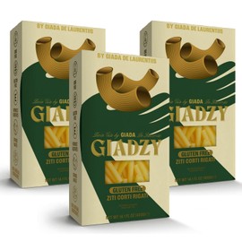 Giadzy by Giada De Laurentiis 3 Pack Gluten Free Ziti Corti - Made in Italy, Artisanal, Clean Ingredients - Non GMO