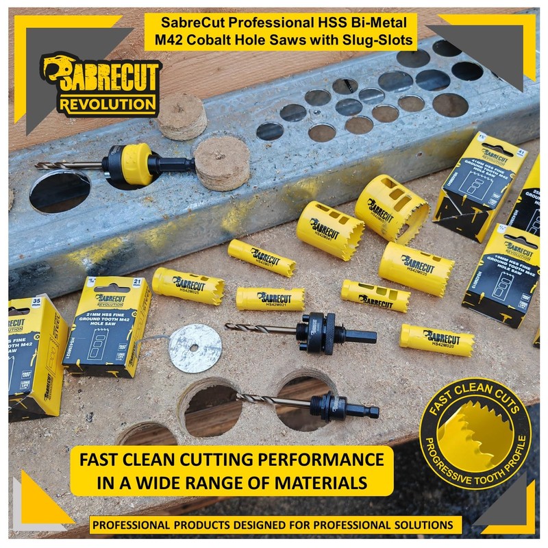 1 x SabreCut HS42M017 17mm High Performance HSS Bi-Metal M42