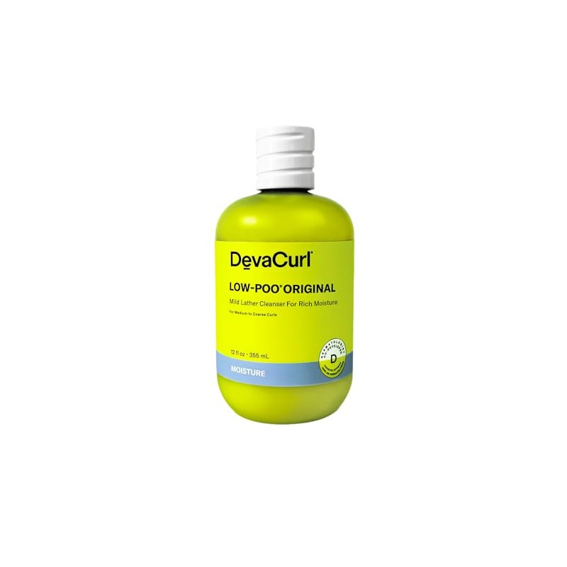 DevaCurl Low-Poo Original Mild Lather Cleanser for Rich Moisture