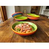 Purity Style Hand Painted Rainbow Stripe Ceramic 22 cm Pasta