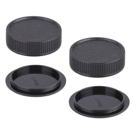 M42 Camera Body Cap & Rear Lens Cover Compatible with Carl Zeiss Jena Flektogon 35mm F2.4 Lens, Meyer-Optik 50mm f/1.8 Lens, PRAKTICA MTL3 MTL5 Camera.(2 Pack)