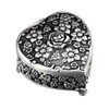 Youtang Heart-Shaped Emboss Rose Alloy 18-Note Wind-up Musical Box Music
