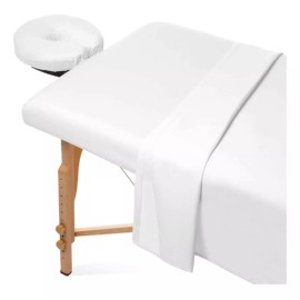 Stefano Zanni Kit Spa 3 Pzas Sábanas Para Cama De Masaje- -negro