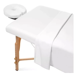 Stefano Zanni Kit Spa 3 Pzas Sábanas Para Cama De Masaje- -negro