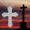 JBAERD Matching Cross Couples Necklaces 925 Sterling Silver BFF Necklace