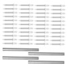 TEHAUX 200pcs Double-Headed Invisible Security Screws for Skirting Lines No