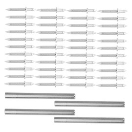 TEHAUX 200pcs Double-Headed Invisible Security Screws for Skirting Lines No Damage Traceless Nails with Easy-use Sleeves for Wall Mounting and Baseboard Installations