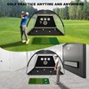 Golf Net, 10x7 Ft Golf Hitting Net with Tri-Turf Mat,