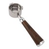 51mm Bottomless Portafilter 3 Ear Stainless Steel Wood Handle Detachable