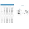 M10 Nyloc Nuts, 10mm Locking Nuts, (Pack of 20) A2
