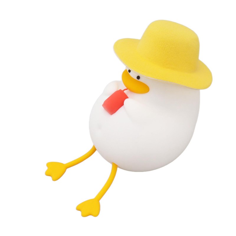 Cute Duck Night Light Warm Light RGB USB Charging Silicone