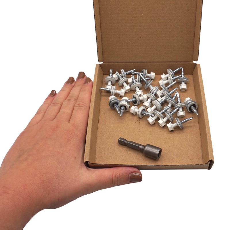 SKIR'CO Pack of 25 Roofing Screws 4.8 x 25 mm