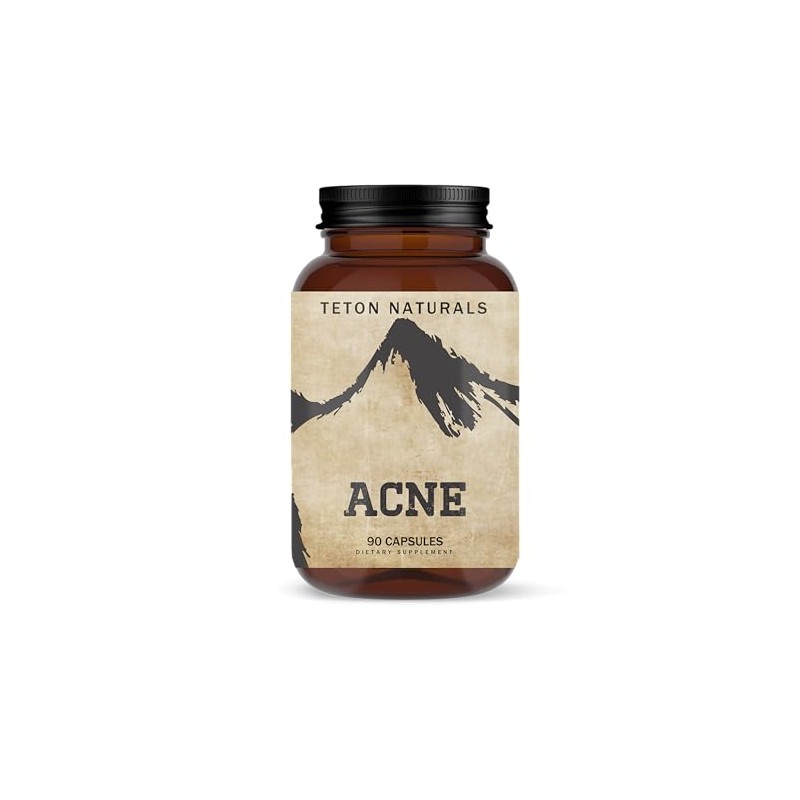 Teton Naturals Acne - 90 Cap, Natural Wellness Support
