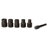 6pc 3/8" Drive Or Drill Bolt Extractor Wheel Lock Nut
