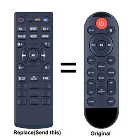 TCNOUMT Replacement Remote Control Compatible with Majority Bluetooth 120W TV Soundbar