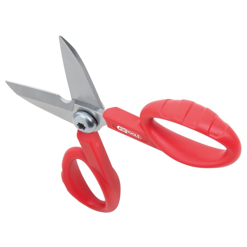 KS Tools 118.0060 Universal workshop shear, 140mm, includes belt pouch