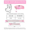Aecllcea Cat Collars for Girl Cats with Rhinestone Soft Velvet,Breakaway