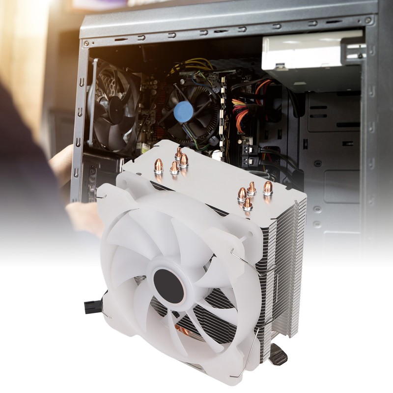 CPU Cooler RGB Fast Efficient Cooling Fan Computer Heat Dissipation