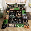Feelyou Big Pike Fish Bedding Set Deer Duvet Cover for