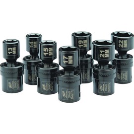 Ingersoll Rand SK4M7UN 1/2" Drive Metric Universal Impact Socket Set (7 Piece)