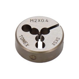 Sankyo Corporation TONEX Threading Dice, Outer Diameter 1.0 inch (25 mm), Thread Diameter 0.1 inch (2.0 mm) x Pitch 0.02 inch (0.4 mm), D2