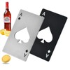 2 Pcs Ace of Spades Bottle Openers, Poker Card Bottle