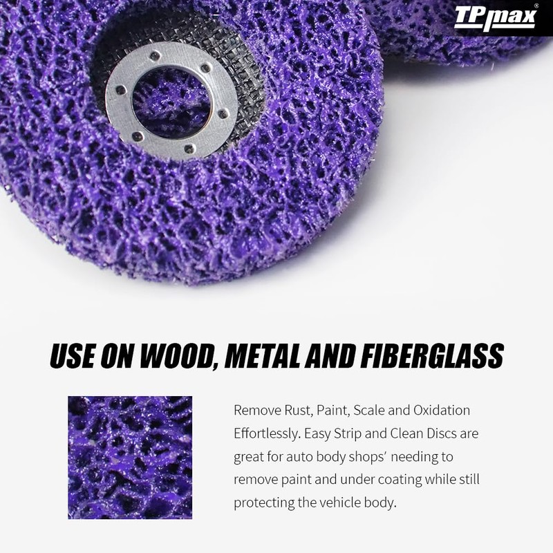 TPmax 4-1/2" x7/8'' Stripping Discs Rust Remover Wheel Remove Paint