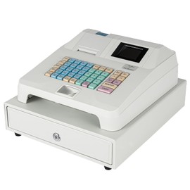 BAIODNB POS System 48 Keys Cash Register for Small Business,Electronic Cash Register,POS System Casher Register with Money Clips Thermal Printing Machine,Cash Register for Industries of Retail Shop