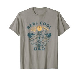 Reel Cool Dad Fishing Grandpa Papa Funny Fathers Day Gift T-Shirt