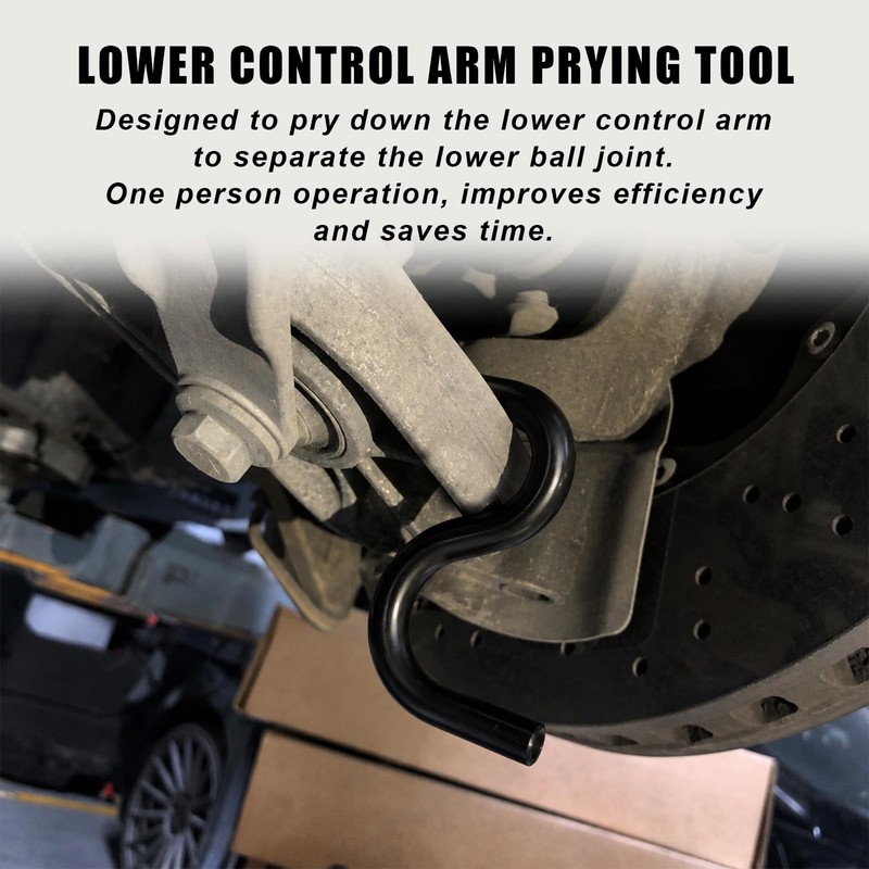 Alieemo 7/8 Inch Lower Control Arm Prying Tool, Forged Steel,