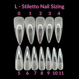 Sparkle & Co.Pink Box With Soft Gel Nail Tips - Long Stiletto