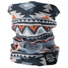 John Doe Mexican Multifunctional Scarf (Black/Grey), Black / Grey
