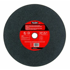 Task Tools 31232B 12-Inch by 7/64-Inch Metal Chop Saw Cutting Wheel, 1-Inch Arbor