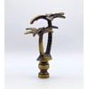 Lamp Finial-Coconut Palm Tree-Antique Brass Finish, Highly Detailed Metal Casting