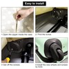 SHANOER 1 Pair Suitcase Wheels, Carry Box, Suitcase, Replacement, Screws,