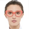 MARE AZZURO Oversized Reading Glasses Women Cat Eye Readers 0