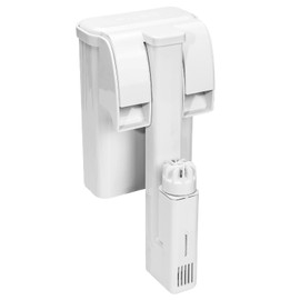 NEATFIEO Hang on Aquarium Filter no Priming Required 20-40 Gallon Adjustable Power Fish Tank Filter Multi Layer Filtration System with Remove Oil Film and Double Waterfall for Freshwater Saltwater