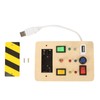 Light Switch Sensory Board Electric Wooden LED Early Education Color