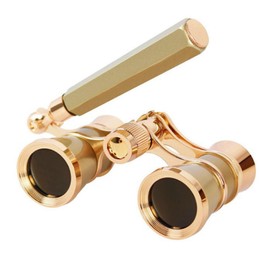 Opera Glasses Binoculars, Theatre Binoculars, 3X25, Metal Material, Vintage and Refined, with Adjustable Handle for Adults Kids Women in Musical Concert Cinema.