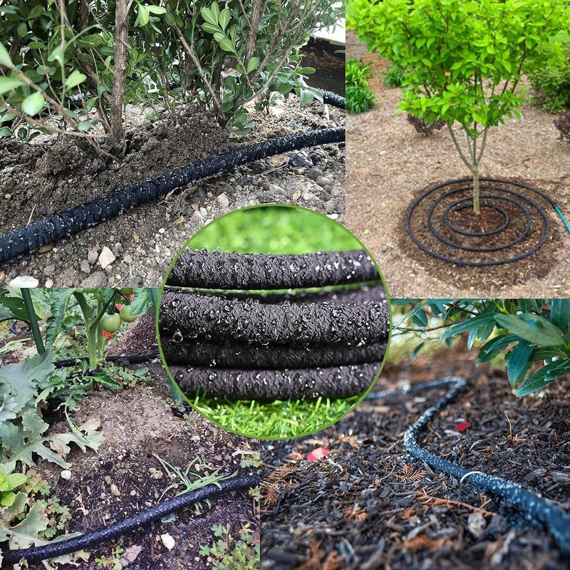 1/4 Inch Soaker Hose for Garden 100ft Soaker Irrigation Drip