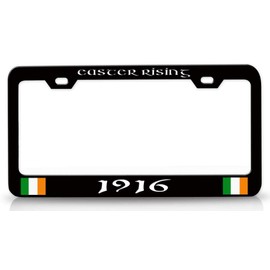 Custom Brother - Easter Rising 1916 Ireland Irish Metal Car SUV Truck License Plate Frame Bl r93