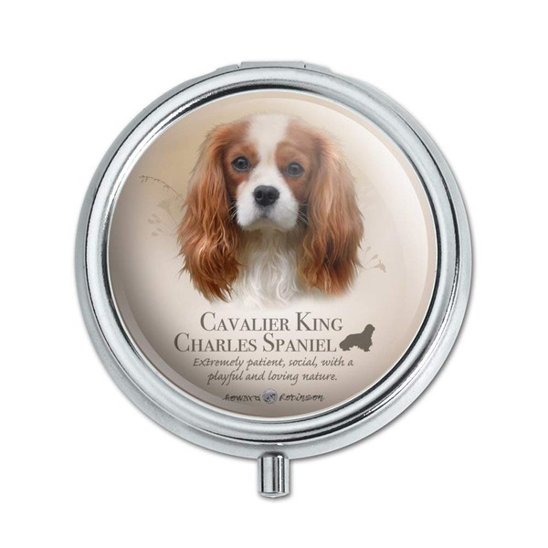 Cavalier King Charles Spaniel Dog Breed Pill Case Trinket Gift Box