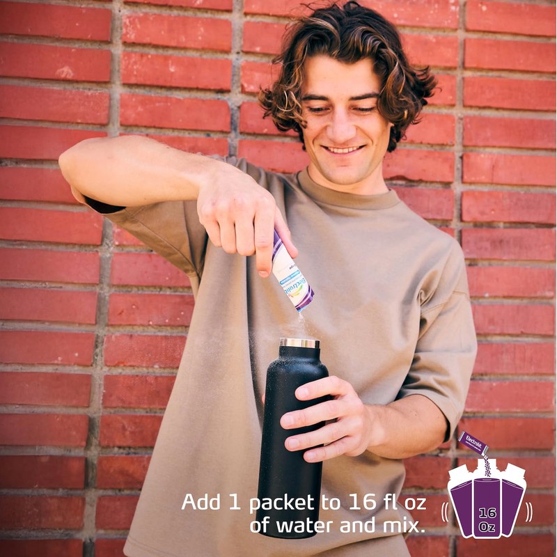 Electrolit Electrolytes Powder Packets, Grape 8 Pack, Powdered Hydration Packets