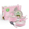 GreenLife 8 Piece Nonstick Cookware Set, Non-Toxic PFAS-Free Ceramic Pots