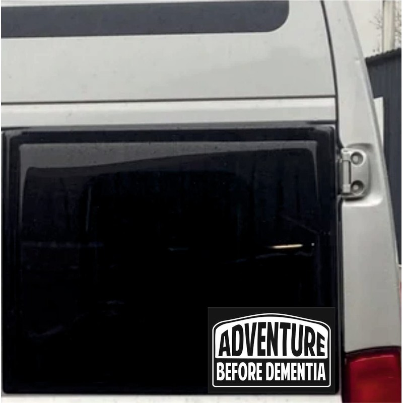 Adventure Before Dementia Sticker for Campers Motorhome Caravan Off Roaders