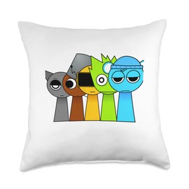 Sprunky Effects Retake | Gray Brud Garnold Owakcx Sky Throw Pillow