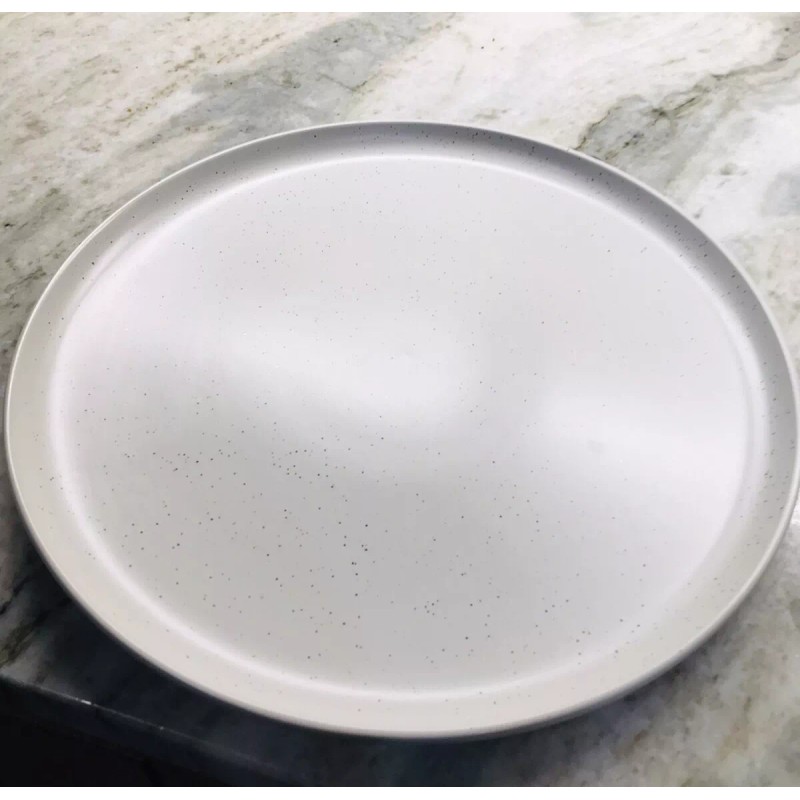 Studio 3B Mio 10.5” Ceramic Serving/Dinner Sea Salt Plate Bed